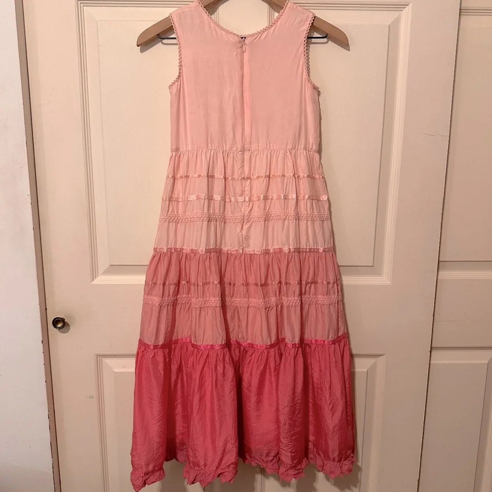 Monsoon | Dress |  Embroidered Flouncy Dress in Pink | Boho | Forest Fairy